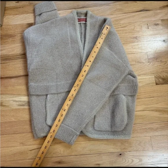 Anthropologie Pilcro Cozy Neutral With a Subtle Sparkle Pocket Cardigan Sweater - Picture 10 of 12